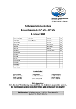 Schwimmplan Rettungsschwimmer